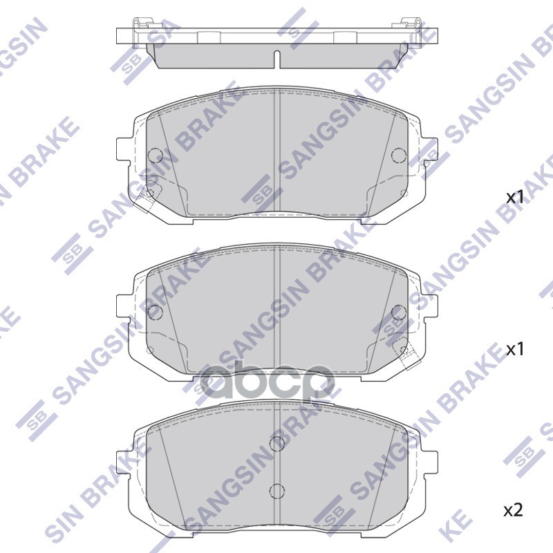 Колодки передние SANGSIN BRAKE SP4461